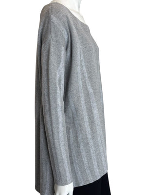 Donna Donna Karan Gray Wool-Blend Oversized Sweater – Size S