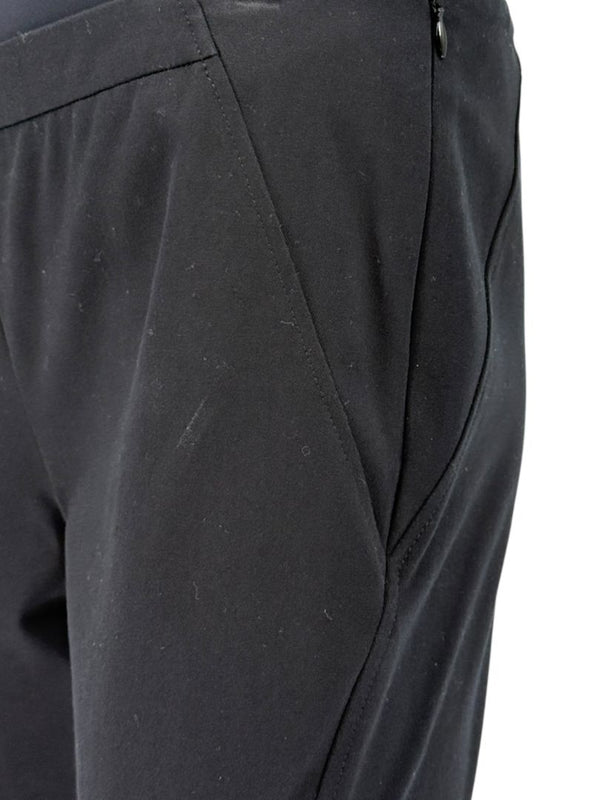 Brunello Cucinelli Black Cropped Stretch Cotton Trousers – Size US 10 / IT 46