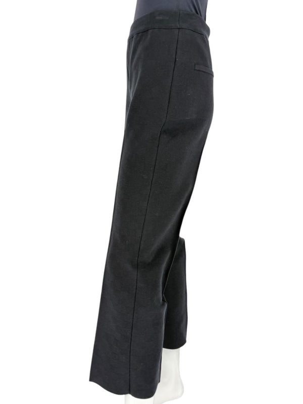 High Sport Black Cotton-Blend Kick Cropped Pants – Size L- NWT