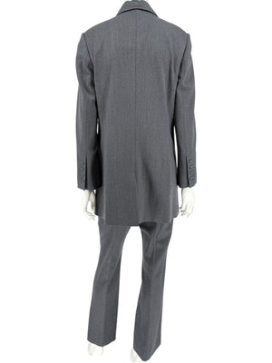 Pamella Roland Charcoal Grey Tailored Pantsuit – Large