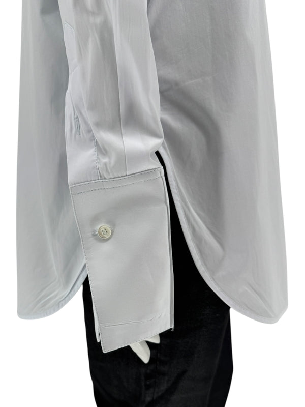 Celine Clean-Line Pale Blue Cotton Shirt with Concealed Placket – FR 42