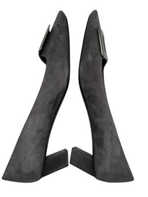 Roger Vivier “Belle Vivier” Grey Suede Pumps – Size 41