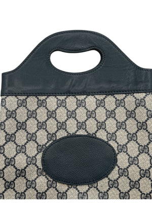 Gucci Vintage GG Canvas &  Leather Champagne Bottle Carrier – Made in Italy