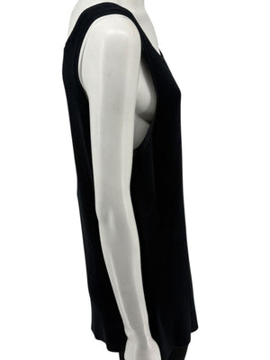 Oscar de la Renta Black Knit Sleeveless Tunic – Size L