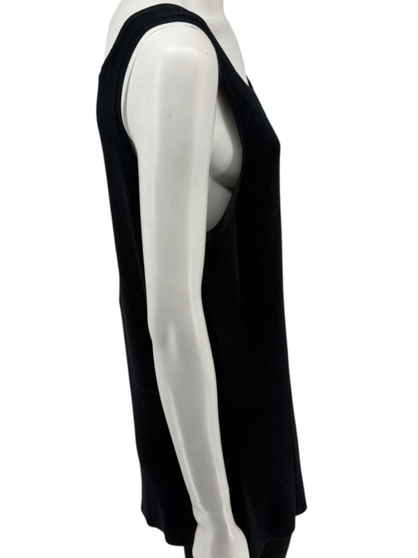 Oscar de la Renta Black Knit Sleeveless Tunic – Size L