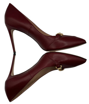 Gucci Sylvie Chain Leather Pumps - Size 42- NWT