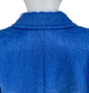 Max Mara Mohair Cobalt Blue Blazer New w/ Tags - Size 6