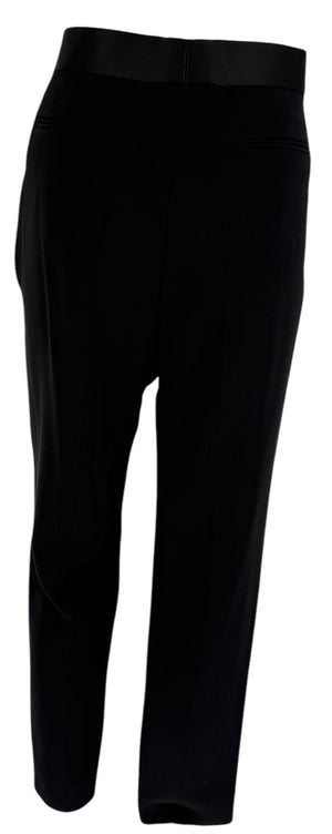 Céline Black Satin Trim Trousers - NWT - Size 42