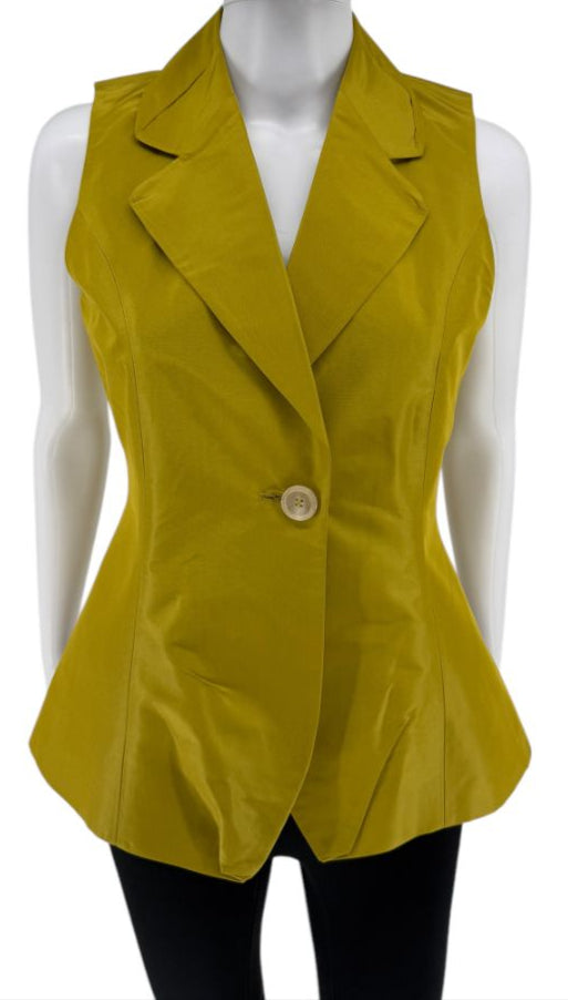 Pauw Amsterdam 2-Piece Silk Peplum Vest & Convertible Wrap – Size 36