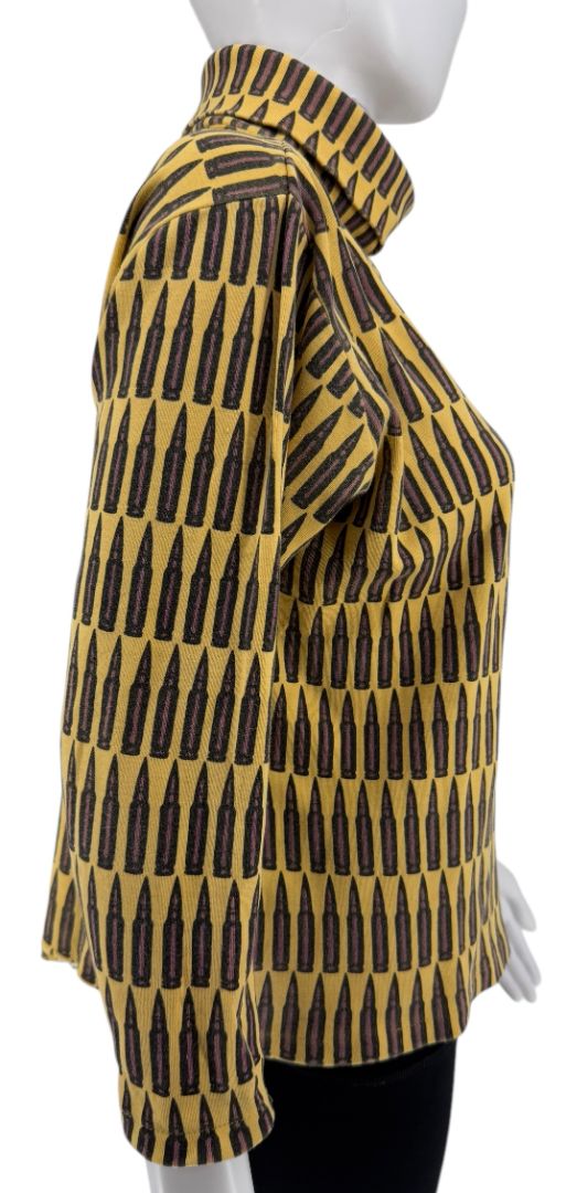 Stephen Sprouse Bullet Print Turtleneck Top – Size M (Good Condition)