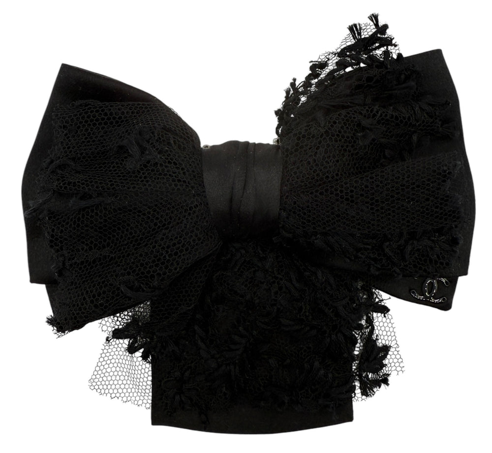 Chanel Silk/Lace Bow Brooch/Pin - Fall 2016