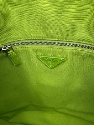Prada Lime Green Large Tote