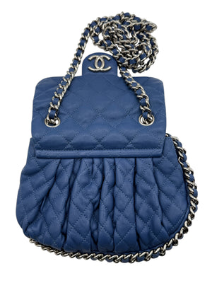 Chanel Cruise 2012 Chain Around Small Crossbody Bag - Blue