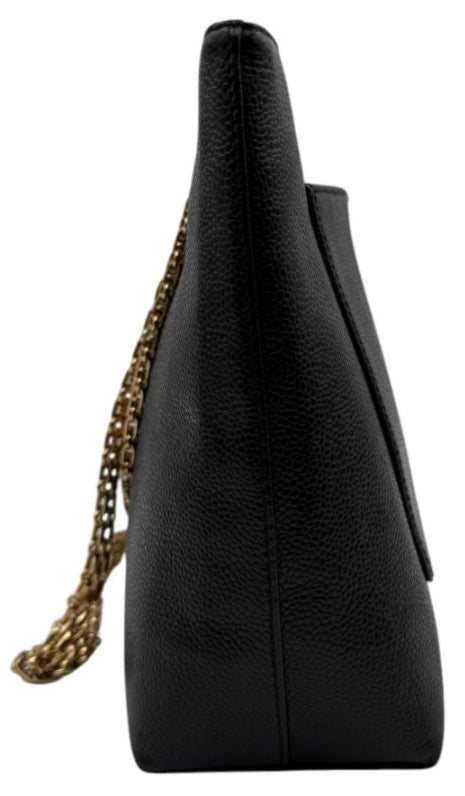 Chanel Grained Calfskin Bijoux Chain Shoulder Bag Black