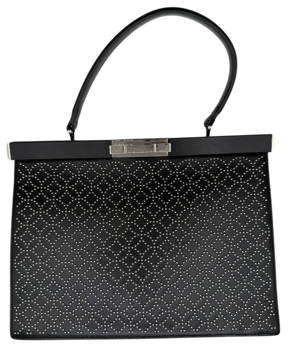 Alaia Large Cecile Studded Calf Leather Bag