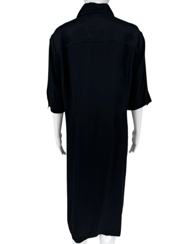Jil Sander - Shirt Dress in Black NWT - Size 42