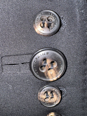 Les Copains Classic Black Wool Pant Suit – Size IT 48 (US 12)