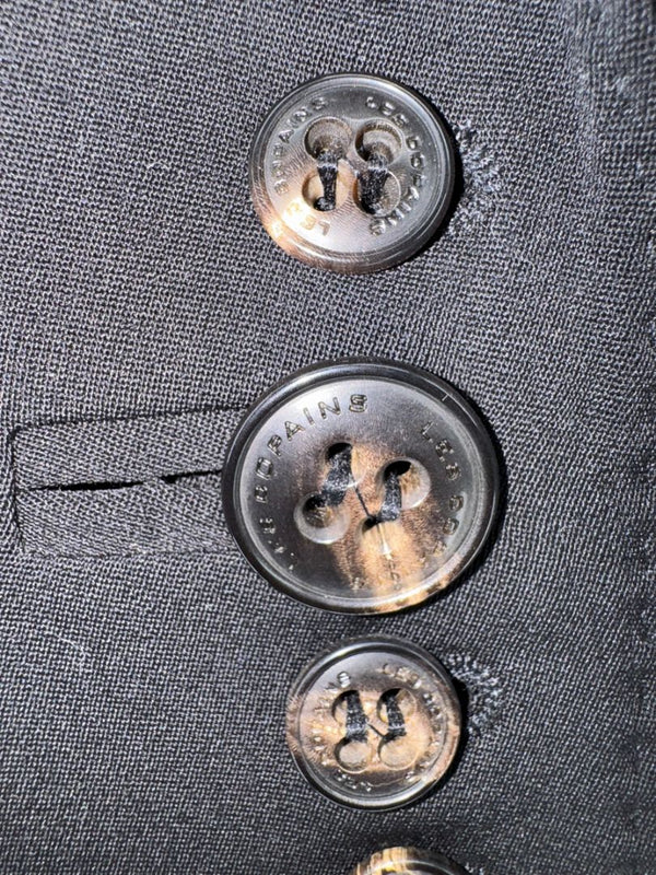 Les Copains Classic Black Wool Pant Suit – Size IT 48 (US 12)