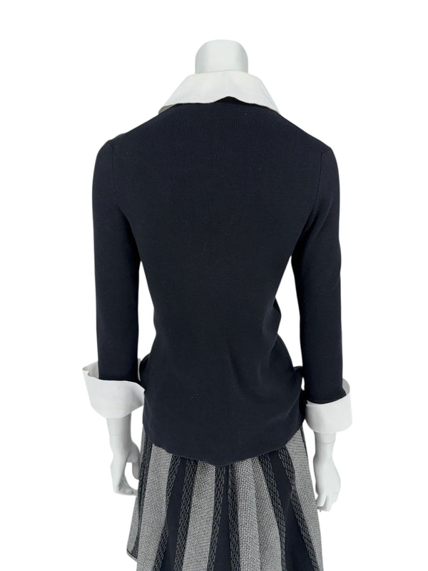 Chanel Sweater With Removable Bow - Size 42