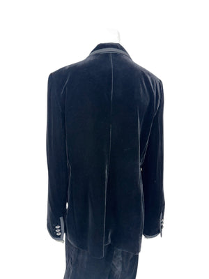 Armani Collezioni Black Velvet Pantsuit – IT 48 / US 12