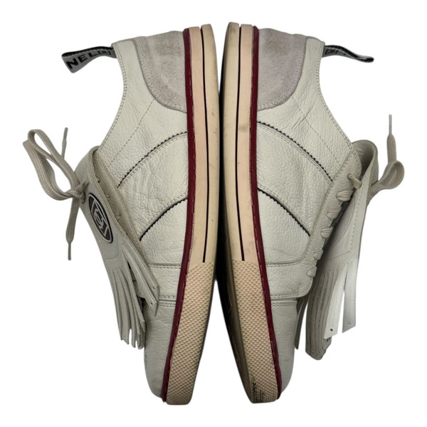 CHANEL Calfskin Fringe Golf/Tennis Sneakers in Ivory – Size 40