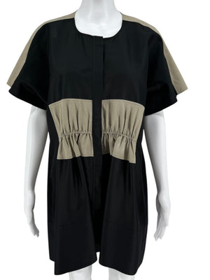 Balenciaga Paris Two-Tone Cinched Waist Shift Dress – Size 10
