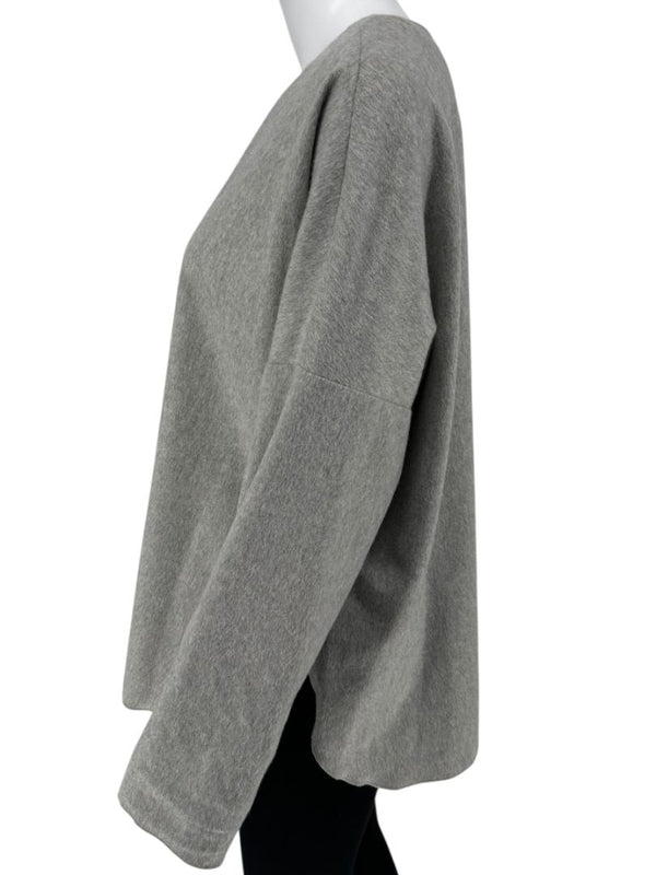 Adam Lippes Boxy Long Sleeve Cashmere Top - Medium