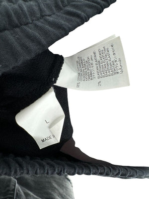 Brunello Cucinelli Black Cotton Joggers with Metallic Trim - Large