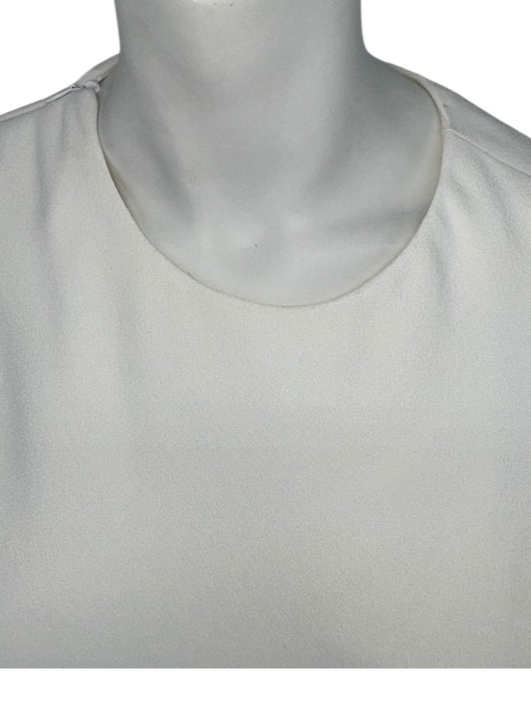 Calvin Klein 205W39NYC Ivory Asymmetrical Drape Top - Size US 8