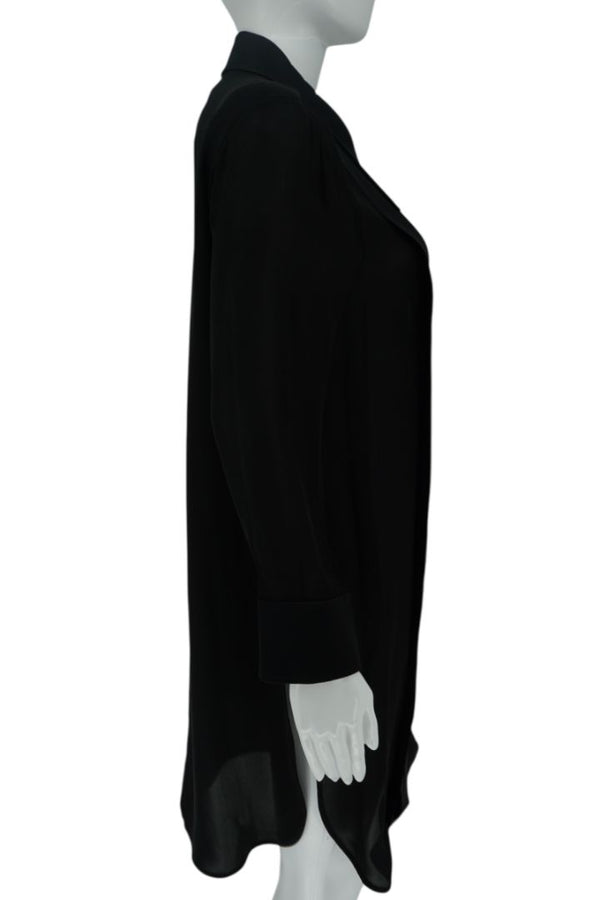 Khaite Pleated Silk Tunic Shirt