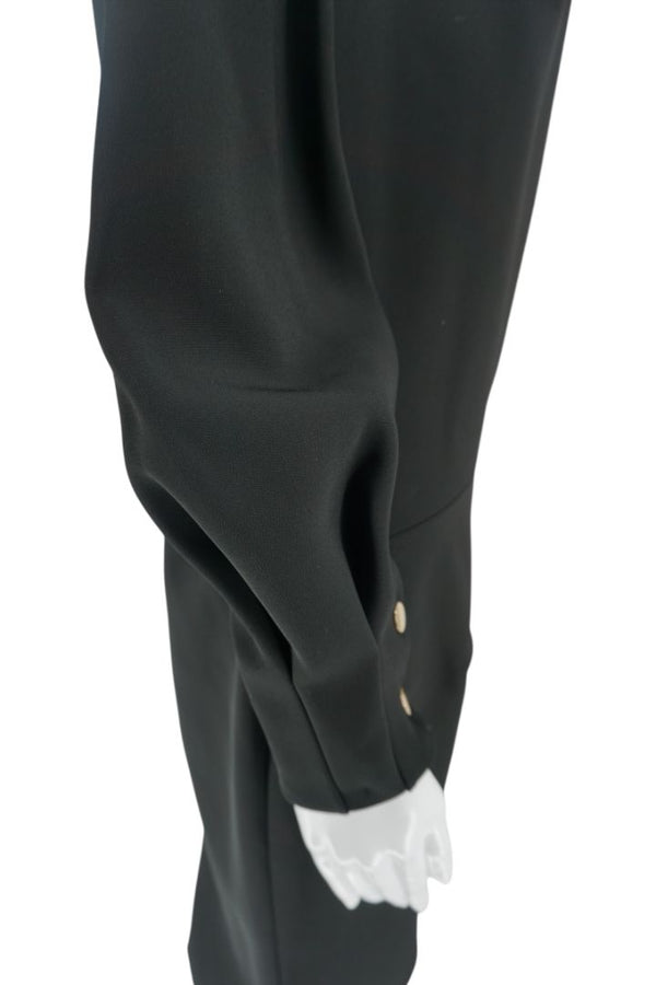 Pamella Roland Gold Button Cuff Shift Dress - Large