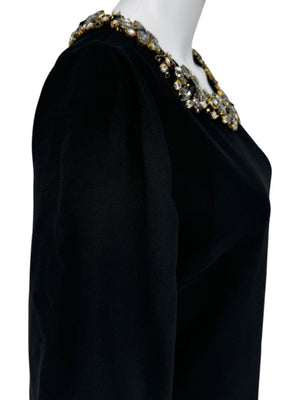 Dolce & Gabbana Embellished Collar Shift Dress - Size 10