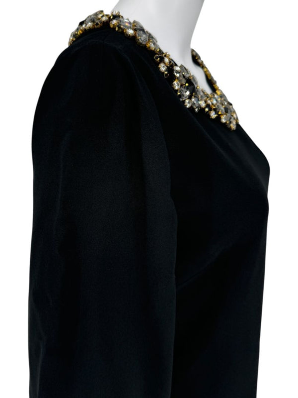 Dolce & Gabbana Embellished Collar Shift Dress - Size 10