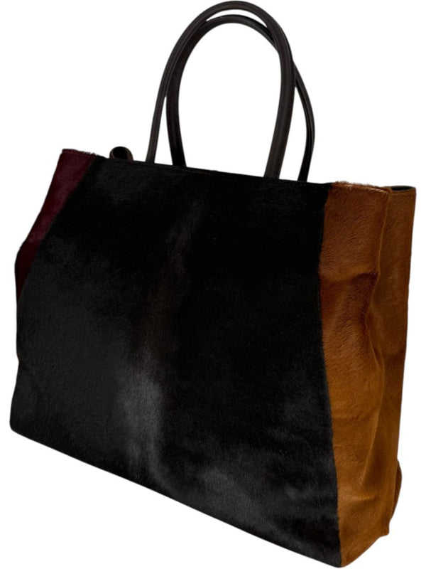 Fendi 2Jours Large Pony Hair Tote – Tricolor Calf Hair & Leather