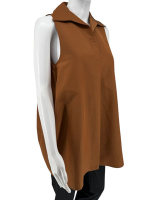CO Sleeveless Rust Popover Tunic – Size XS