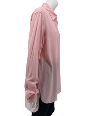 Victoria Beckham Rose Pink Silk Blouse – Size US 10 / UK 14