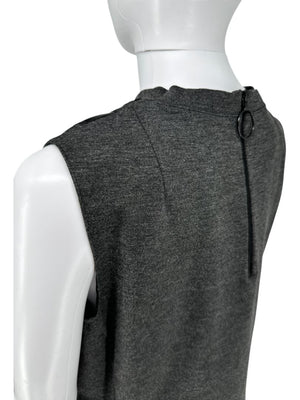 Akris Punto Charcoal Grey Sleeveless Tunic & Tapered Pants Set – Size 10