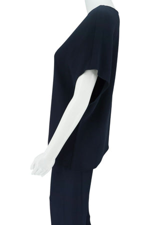 The Row Navy Cap-Sleeve Top & Pull-On Pant Set – Size Small