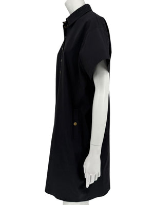 Michael Kors Collection Black Poplin Shirt Dress – Size XS