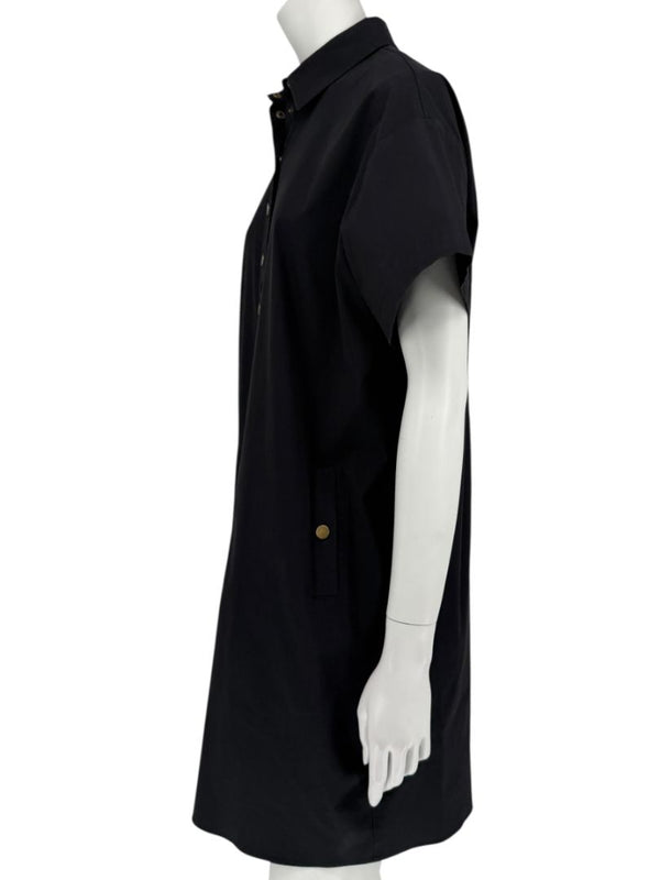 Michael Kors Collection Black Poplin Shirt Dress – Size XS