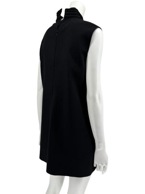 Loro Piana Black Virgin Wool Sleeveless Mini Dress – Size IT 46