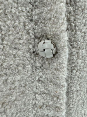 Gabriela Hearst Beige Bouclé Cashmere-Silk Cardigan – Size L