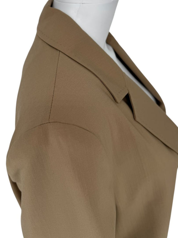 MaxMara Camel Virgin Wool Blazer & Pants Set – Jacket Size 10, Pants Size 14