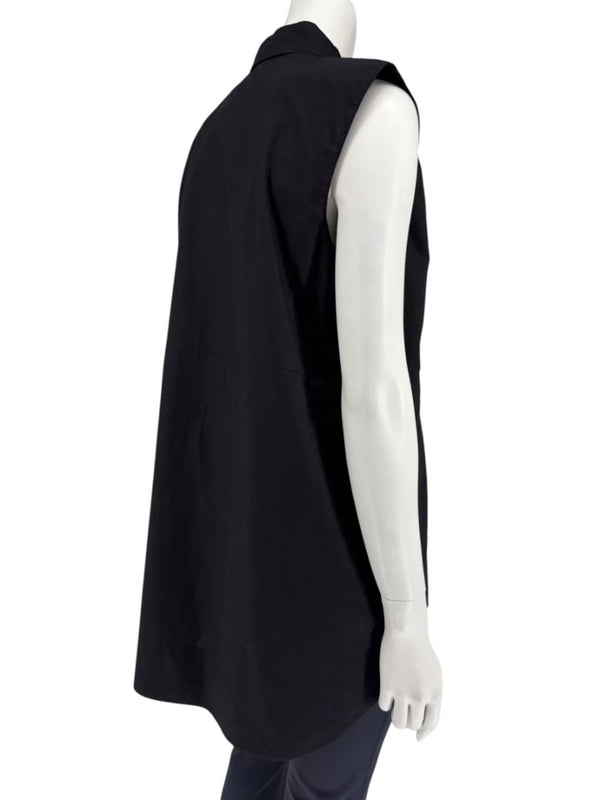 Marni Black Cotton Sleeveless Button-Front Shirt – Size IT 42