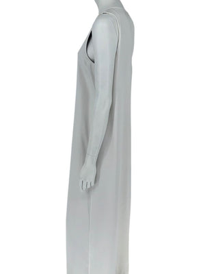 Theory Ivory Silk-Blend Sleeveless Maxi Dress – Size 10