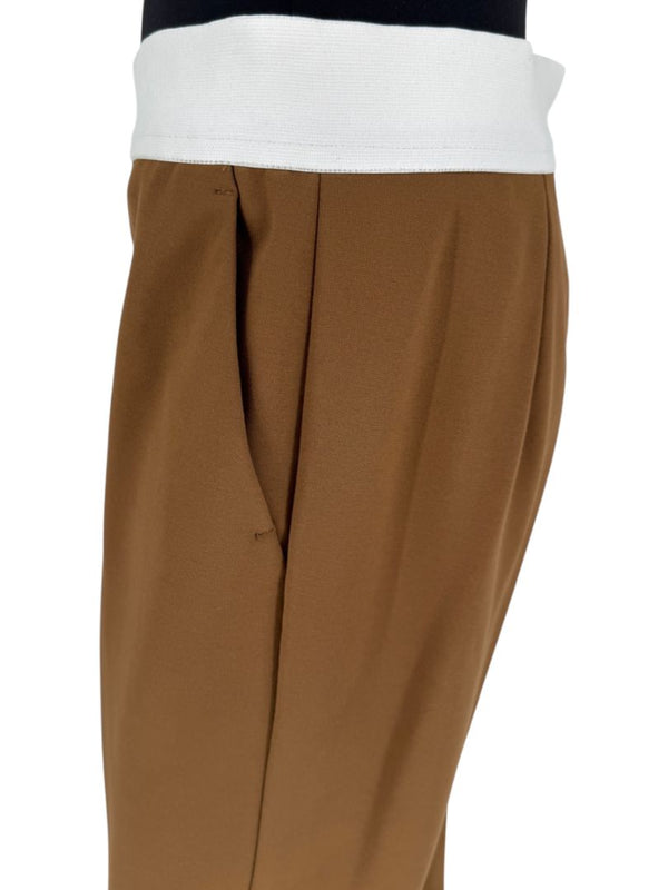 Max Mara Camel Wool Tapered Trousers – Size IT 42