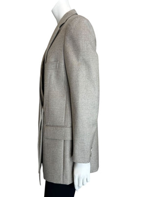 Stella McCartney Grey Wool Structured Blazer – Size IT 40