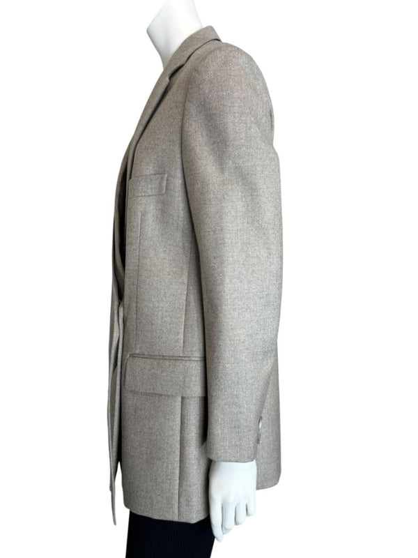 Stella McCartney Grey Wool Structured Blazer – Size IT 40