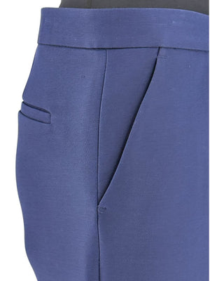 Derek Lam Navy Wool-Silk Cropped Pants – Size IT 44 / US 8