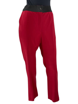 Akris Red Viscose Blend Pants – Size 10